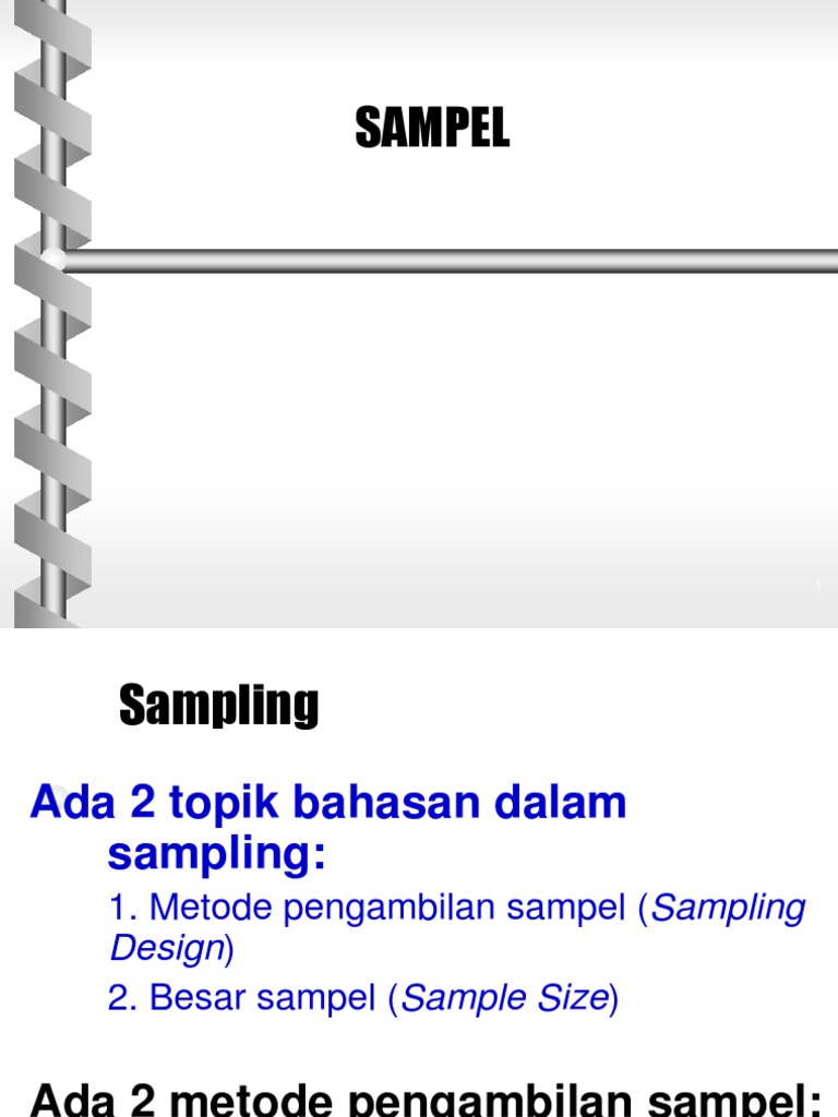 Metode dan Besar Sampel dalam Sampling | PDF