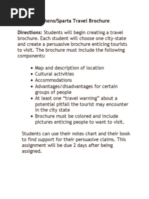 Brochure Rubric