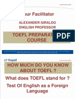 TOEFL Ibt Prep Course... Intro and Reading... Class 1
