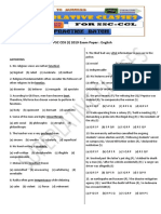 Eng Practice Paper For SSC CGL