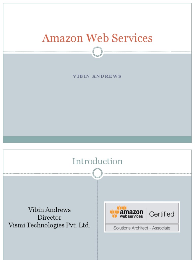 AWS Cloud Computing Training Overview | PDF | Cloud Computing | Backup