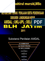 Teknik Penilaian Amdal Ukl Upl Delh DPLH BLH Jatim