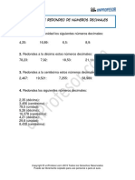 Ejercicio Redondeo de Numeros Decimales 379 PDF