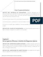 Agencia Oficiosa, Cuasicontratos, Pago de Obligaciones Naturales