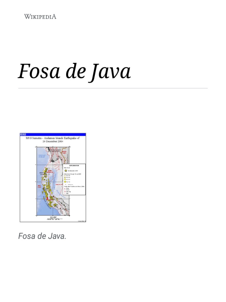 Fosa de Java: Profundidad y Exploración | PDF | océano Pacífico ...