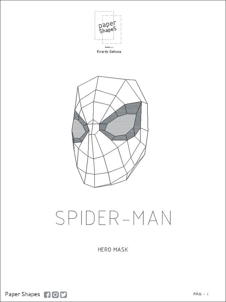 Spiderman Paper Shapes | PDF | Naturaleza