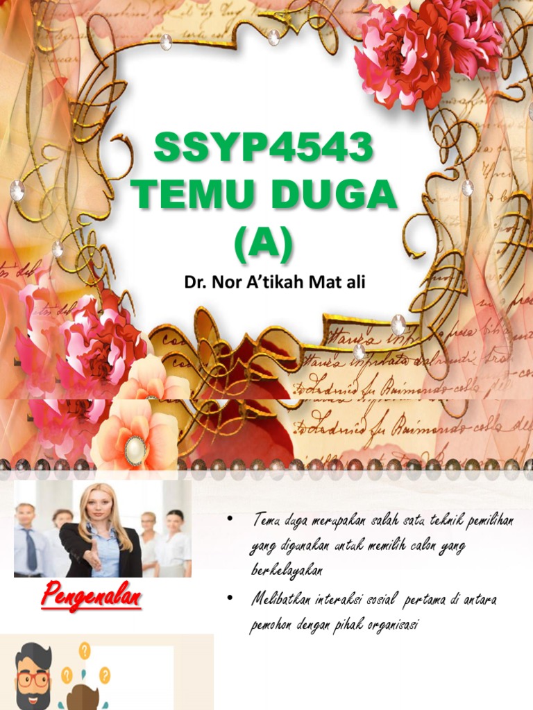 Jenis dan Pendekatan Temuduga | PDF