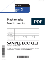Sample Ks2 Mathematics Paper3 Reasoning PrimaryTools - Co.uk