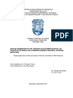 Analisis Administrativo Del Proceso de Documentacion de Las Polizas de Automovil en La Empresa Banesco Seguros Sucursal Maracaibo.