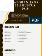 Laporan Jaga 22 Agustus 2019