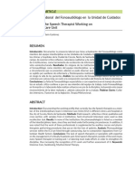 Realidad Laboral Del Fonoaudiólogo en La Unidad de Cuidados Intensivos Reality of The Speech Therapist Working On Intensive Care Unit