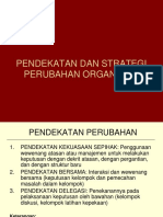 Pendekatan Dan Strategi Perubahan Organisasi PDF
