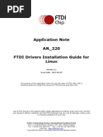 An 220 FTDI Drivers Installation Guide For Linux