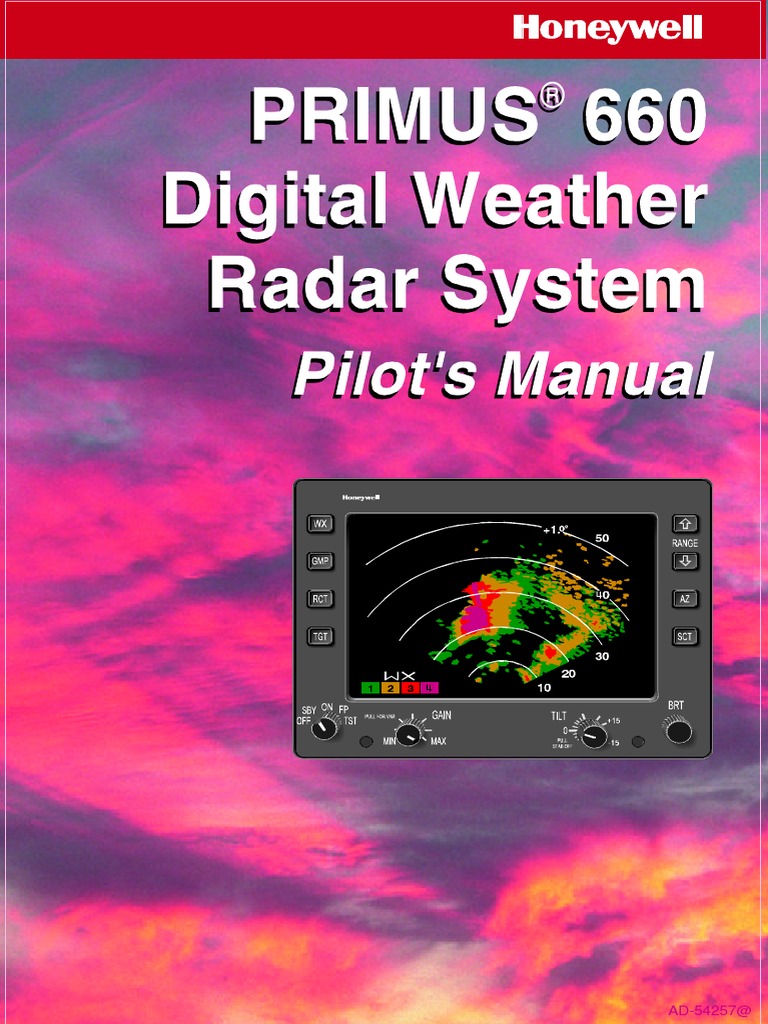 Primus 660 Digital Weather Radar System Pilot's Manual PDF Radar