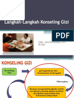 Langkah-Langkah Konseling Gizi