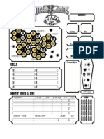 Deadlands Character Sheet