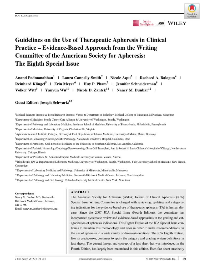 ASFA 2019 Guidelines | PDF | Transplant Rejection | Evidence Based Medicine