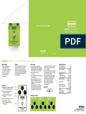 MXR - Carbon Copy Bright PDF | PDF | Power Supply | Electricity