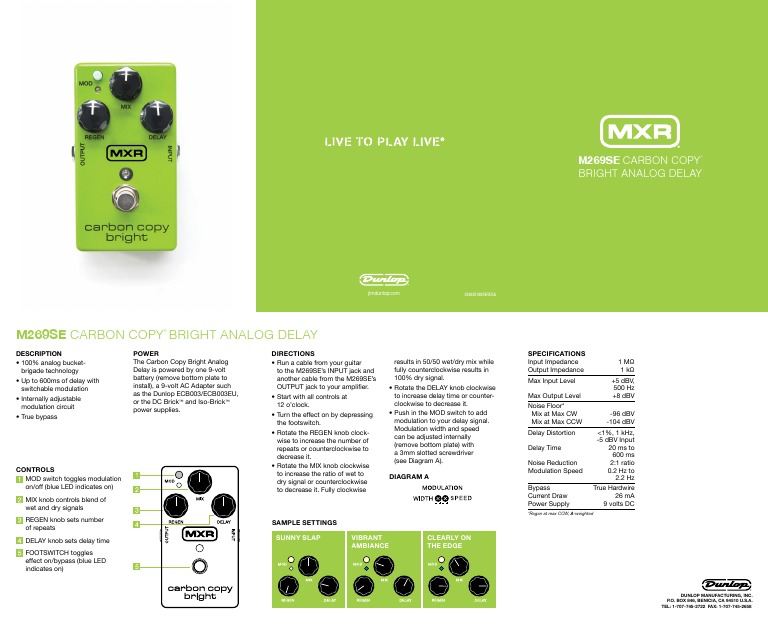 MXR carbon copy bright 完全新品未開封 🎸 🎛 MXR Carbon Copy Bright - Unbiased Sound Review