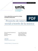 Proyecto de Intervecion Social A Traves de La Musica PDF