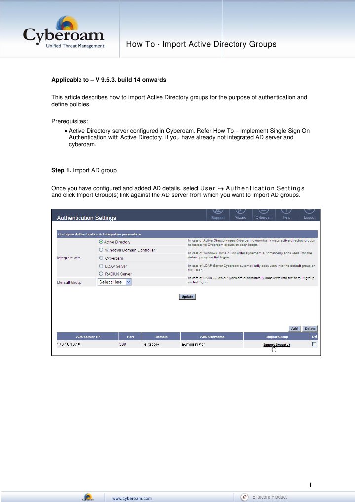 How To - Import Active Directory Groups | PDF | Active Directory ...