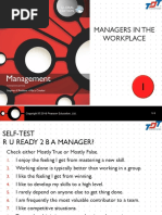 Chap 1 - Managers in The Workplace