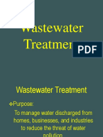 Wastewater Treatment BS 105 Sp2013