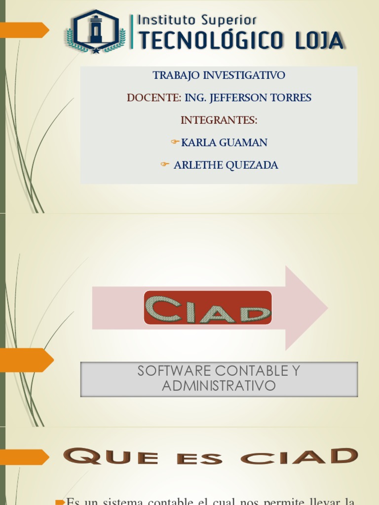 Análisis del Software Contable CIAD | PDF | Windows 2000 | Software