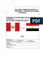 Trato de Libre Comercio Perú Con Egipto