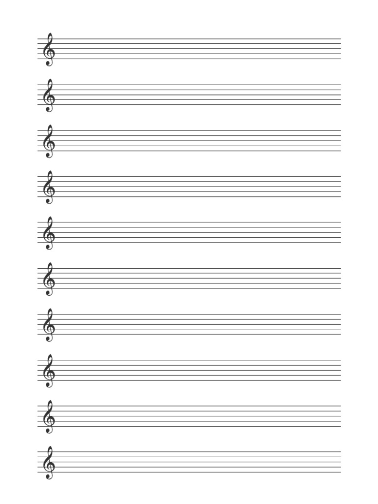 Free Printable Staff Paper at Blank Sheet Music PDF | PDF