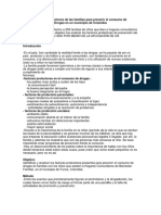 Factores Protectores de Las Familias para Prevenir El Consumo de