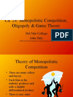 Ch. 24: Monopolistic Competition, Oligopoly & Game Theory: Del Mar College John Daly