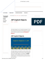 JSP Implicit Objects 