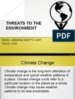 Threats To The Environment