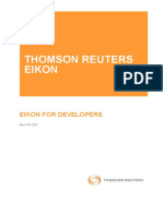 Eikon For Developers 09032016