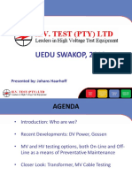 HV Testing Methods - Presented by Johans Haarhoff PDF