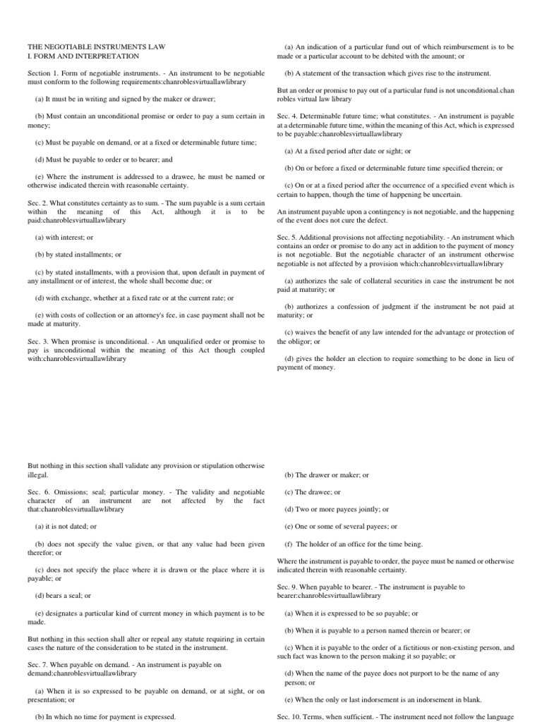 Codal Agency and Negotiable Instruments | PDF | Law Of Agency ...