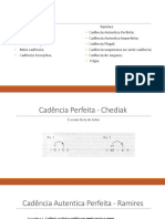 Cadências - Comparativo PDF