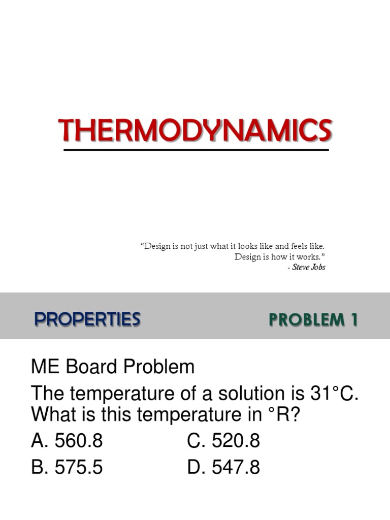 THERMODYNAMICS 1 - SEPT 2017 PRESENTATION Rev 1 PDF | PDF ...