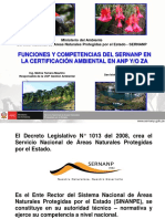 Funciones y Competencias Del Sernanp en Certificacion Ambiental en ANP PDF