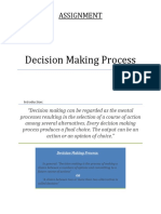 ASSIGNMENT Decision Making Process PDF