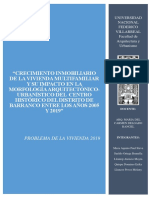 Índice Crecimiento Inmobiliario de La Vivienda Multifamiliar y Su Impactoen La Morfología Arquitectónico Urbanístico Del Centro Hisotrico de Barranco