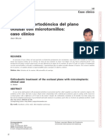 Correccion Ortodontica Del Plano Oclusal Con Minitornillos PDF