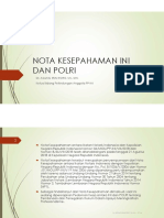 Nota Kesepahaman INI Dan POLRI