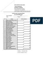 Daftar Hadir Sebaya 1