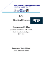 BSC Nautical Science 2015 16 PDF