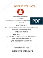 Avanish Certificate