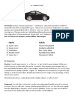 Car Comparison Project-Graph Using Geogebra Complete