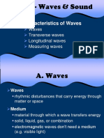 Wave characteristics and types