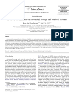 A Survey of Literature On Automated Storage and Retrieval Systems PDF